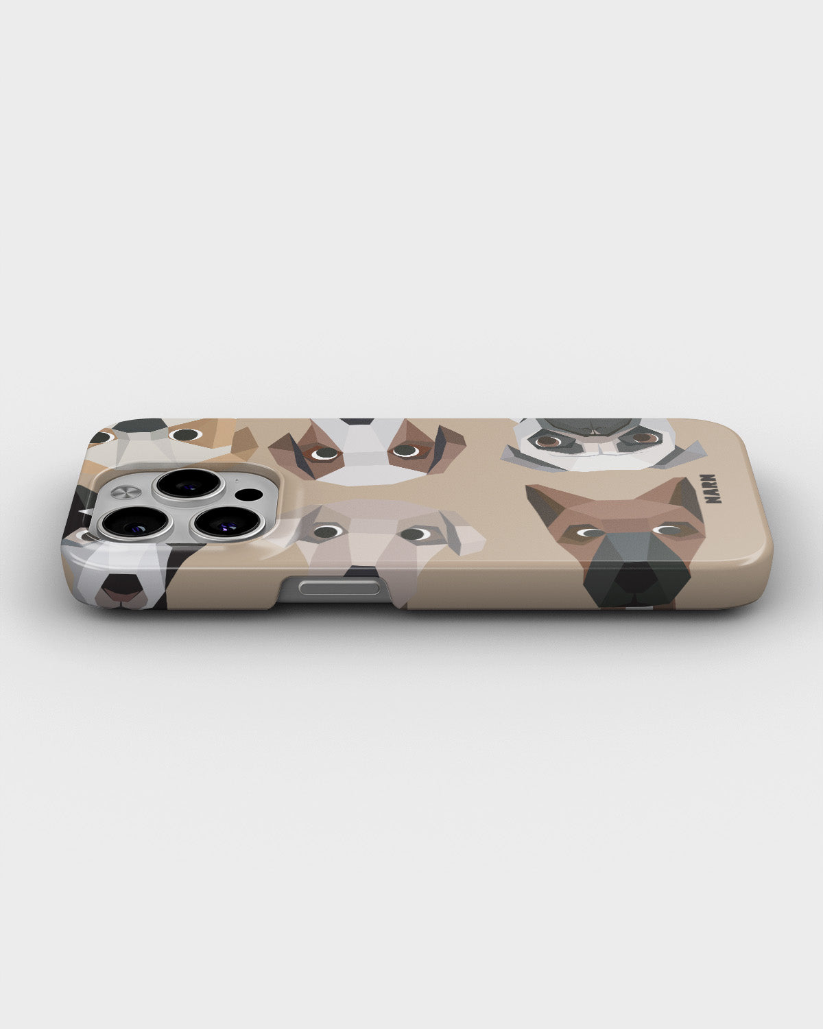 iPhone 15 Pro Max Slim Case - Cute Dogs - View 3
