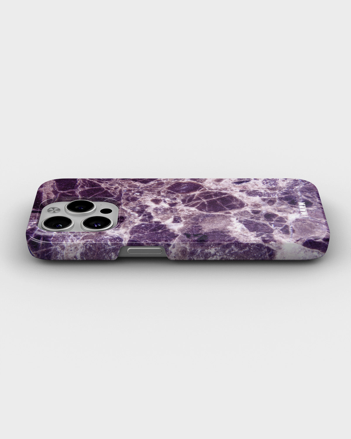iPhone 15 Pro Max Slim Case - Purple Marble - View 3