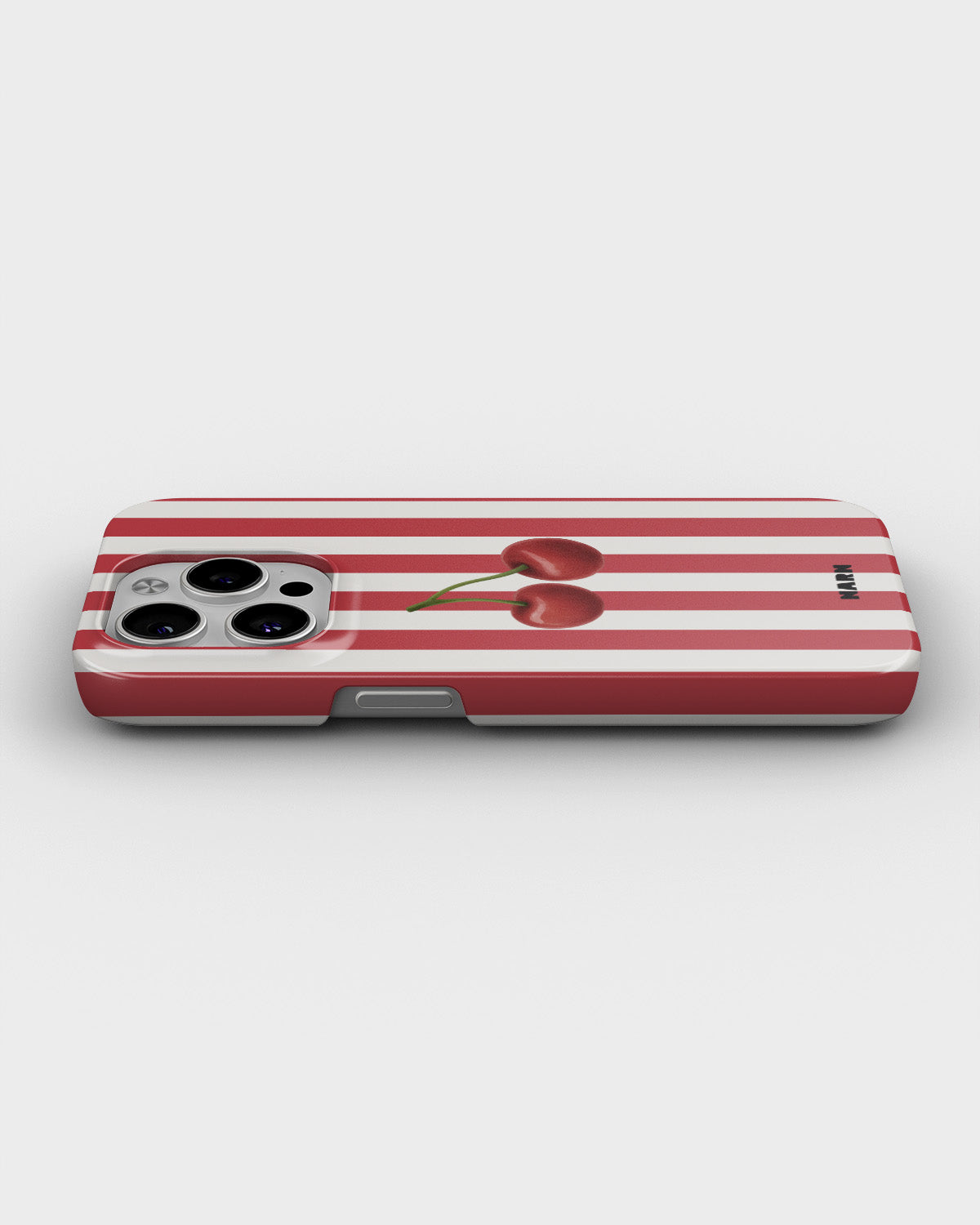 iPhone 15 Pro Max Slim Case - Cherry Stripes - View 3