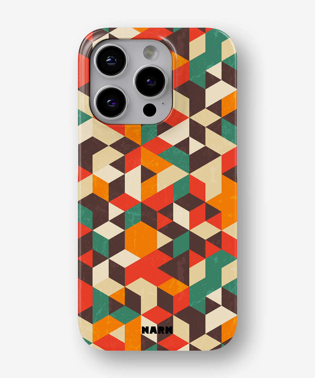 iPhone 14 Pro Max Slim Case - Retro Geometric - View 1