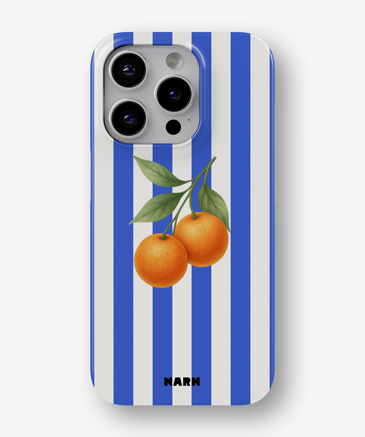 iPhone 14 Pro Max Slim Case - Orange Stripes - View 1