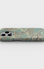 iPhone 14 Pro Max Slim Case - Paisley Green - View 3