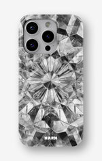 iPhone 14 Pro Slim Case - Grey Crystals - View 1