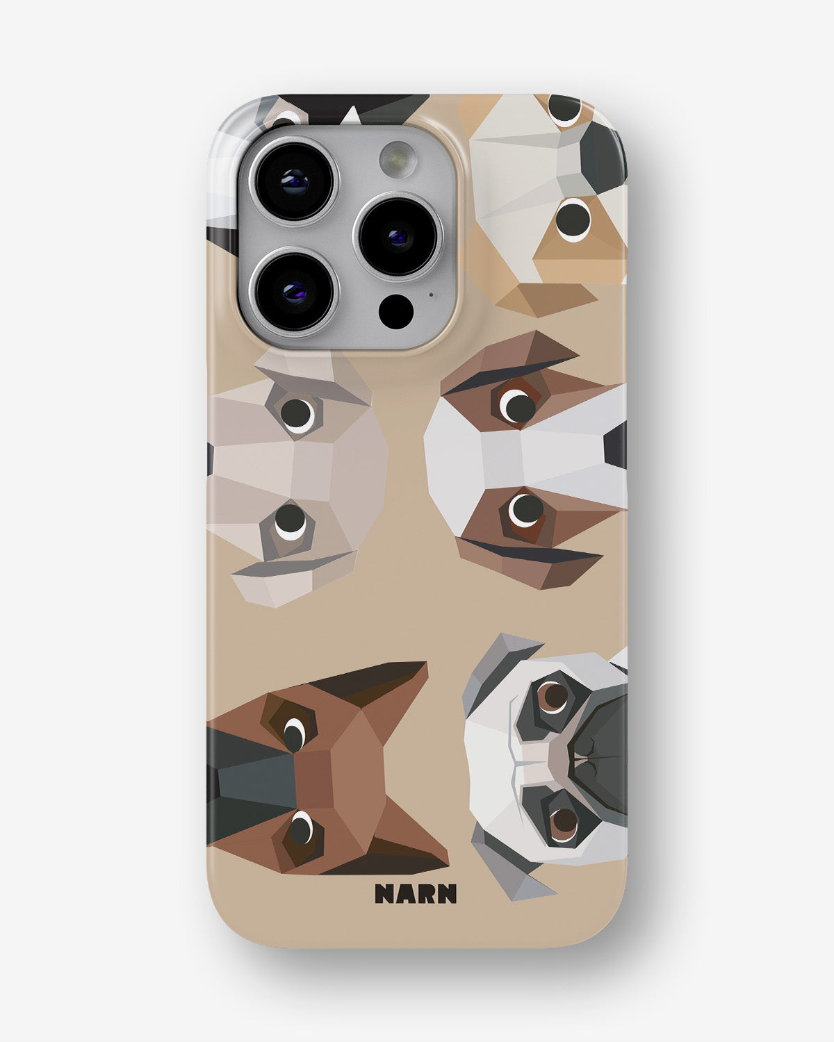 iPhone 14 Pro Slim Case - Cute Dogs - View 1