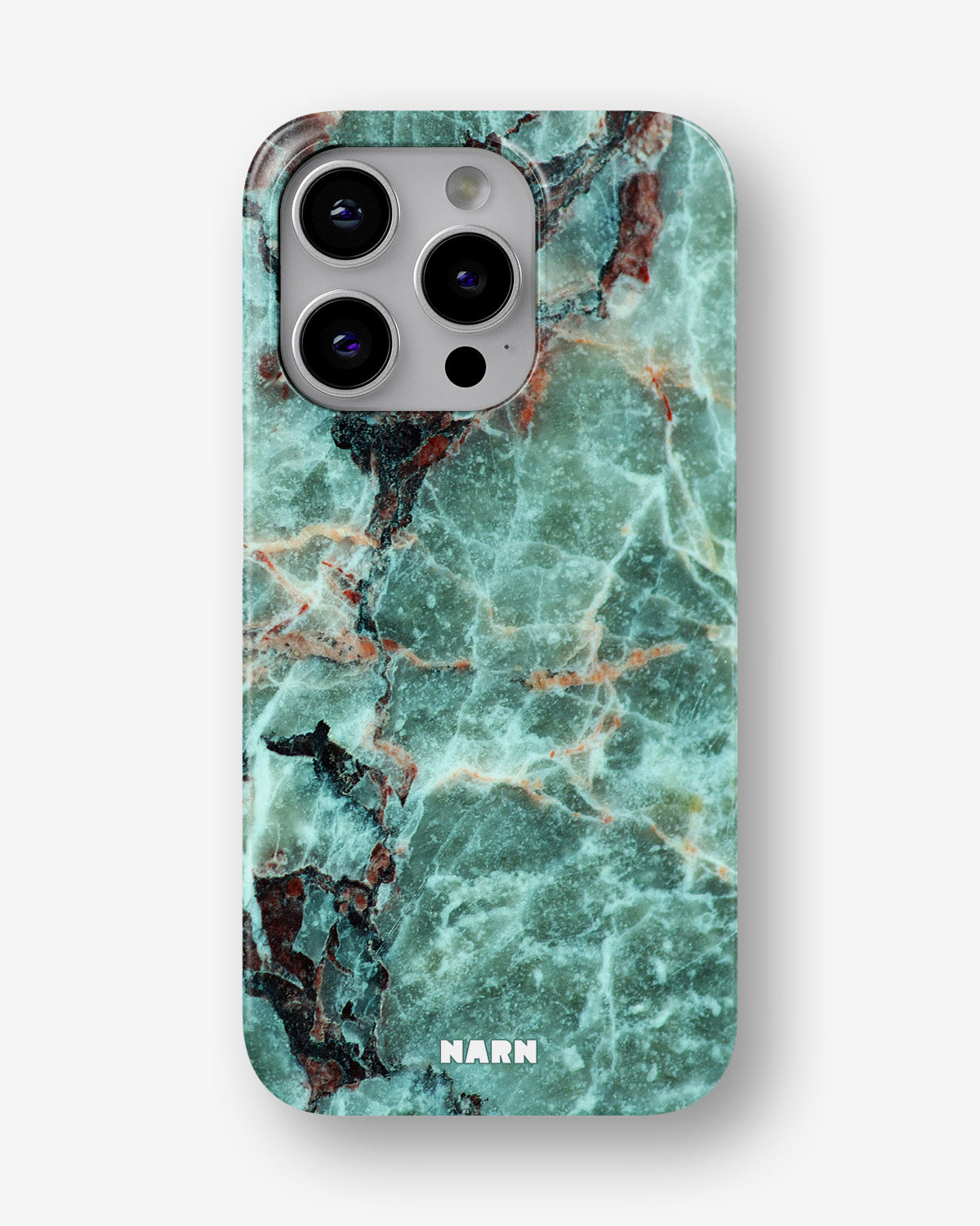 iPhone 14 Pro Slim Case - Green Marble - View 1