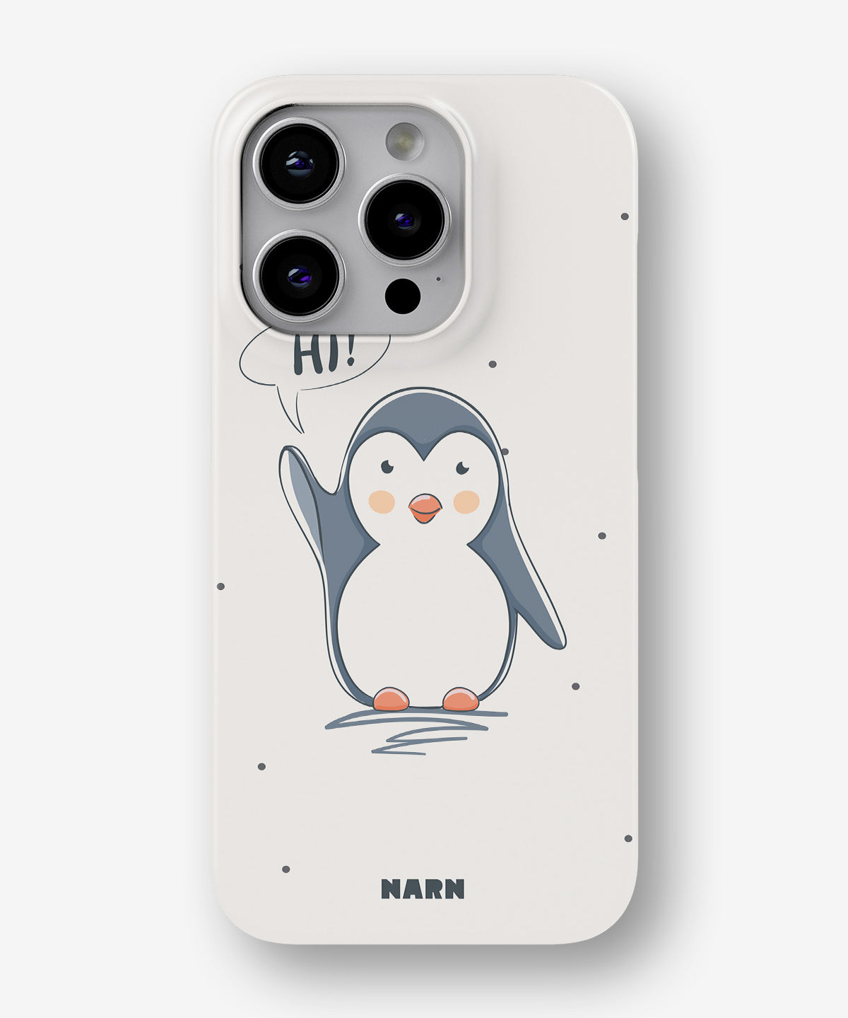 iPhone 14 Pro Slim Case - Cute Penguin - View 1