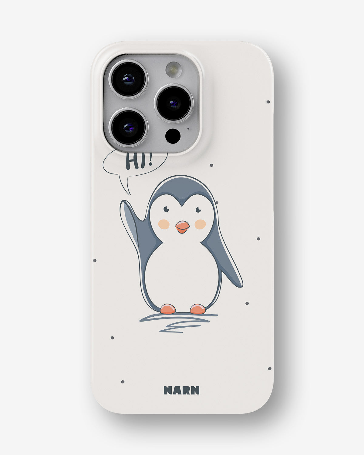 iPhone 14 Pro Slim Case - Cute Penguin - View 1