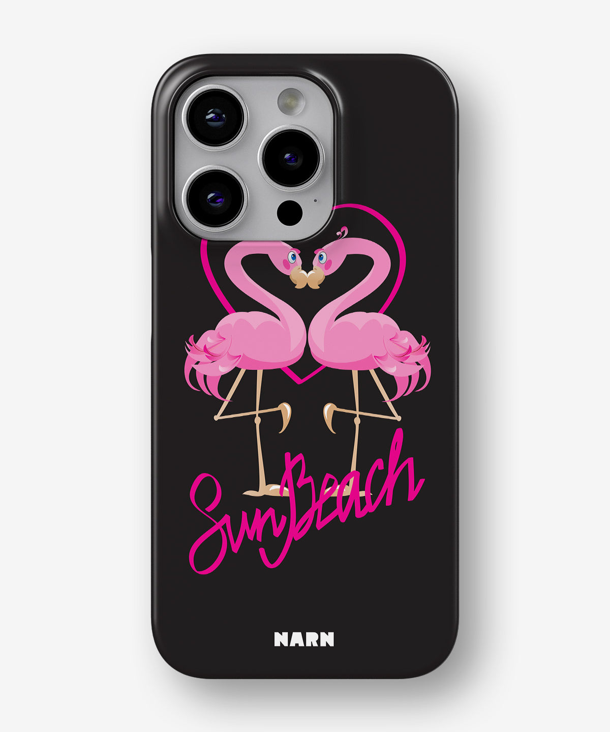 iPhone 14 Pro Slim Case - Beach Flamingo - View 1