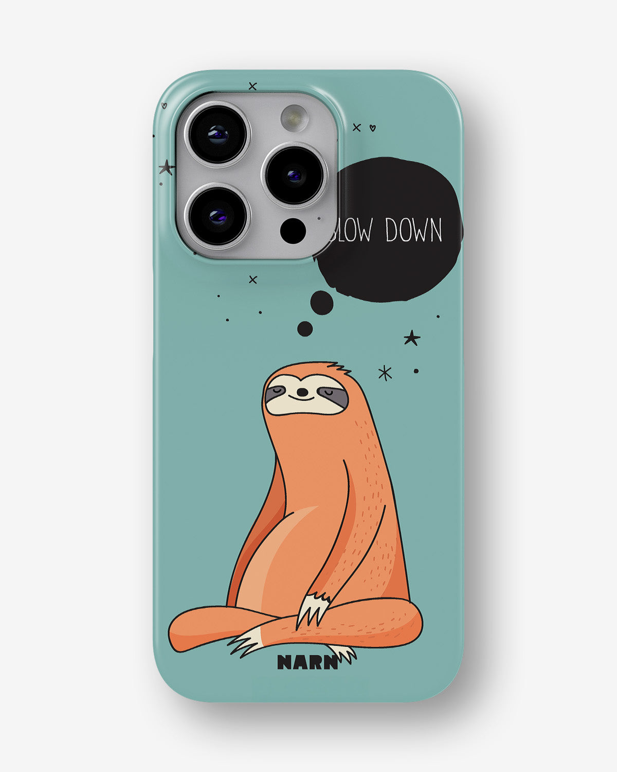 iPhone 14 Pro Slim Case - Slow Down Sloth - View 1