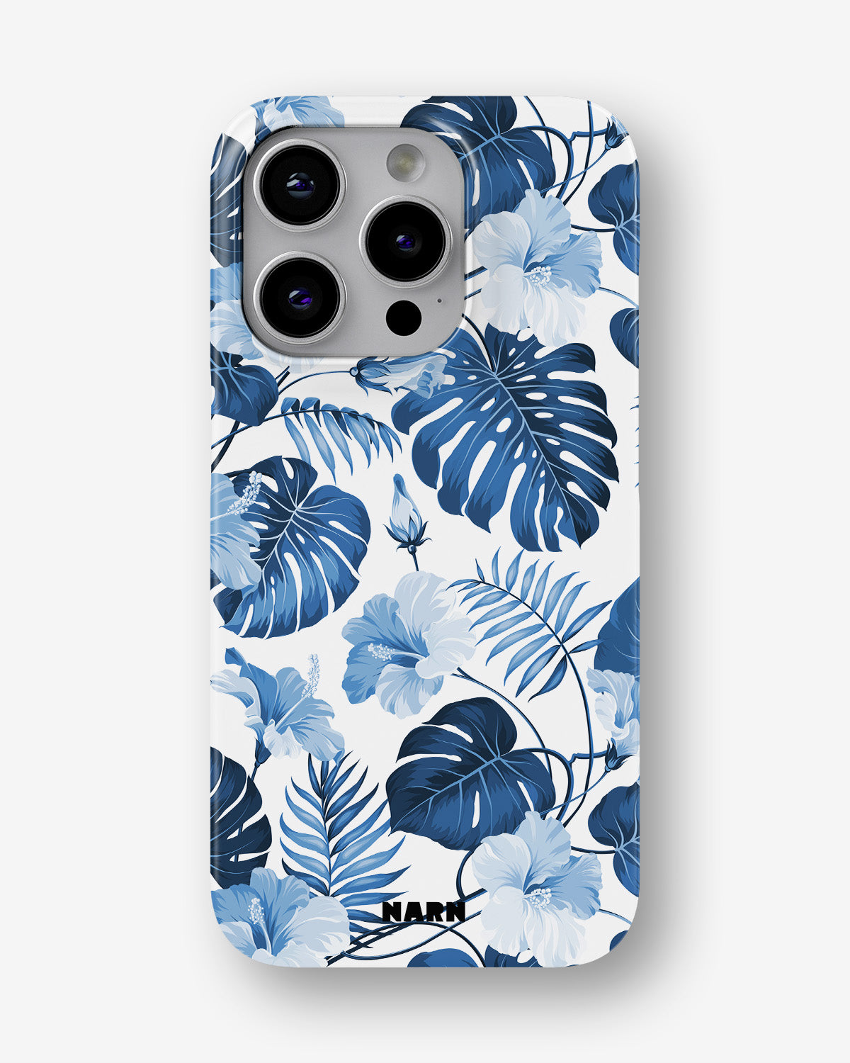iPhone 14 Pro Slim Case - Blue Tropics - View 1