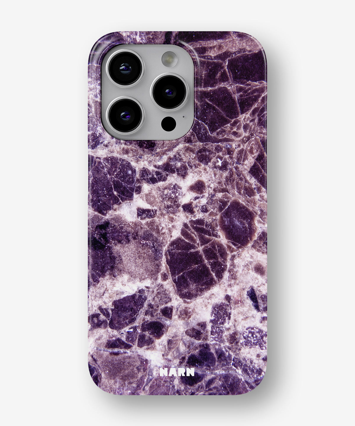 iPhone 14 Pro Slim Case - Purple Marble - View 1