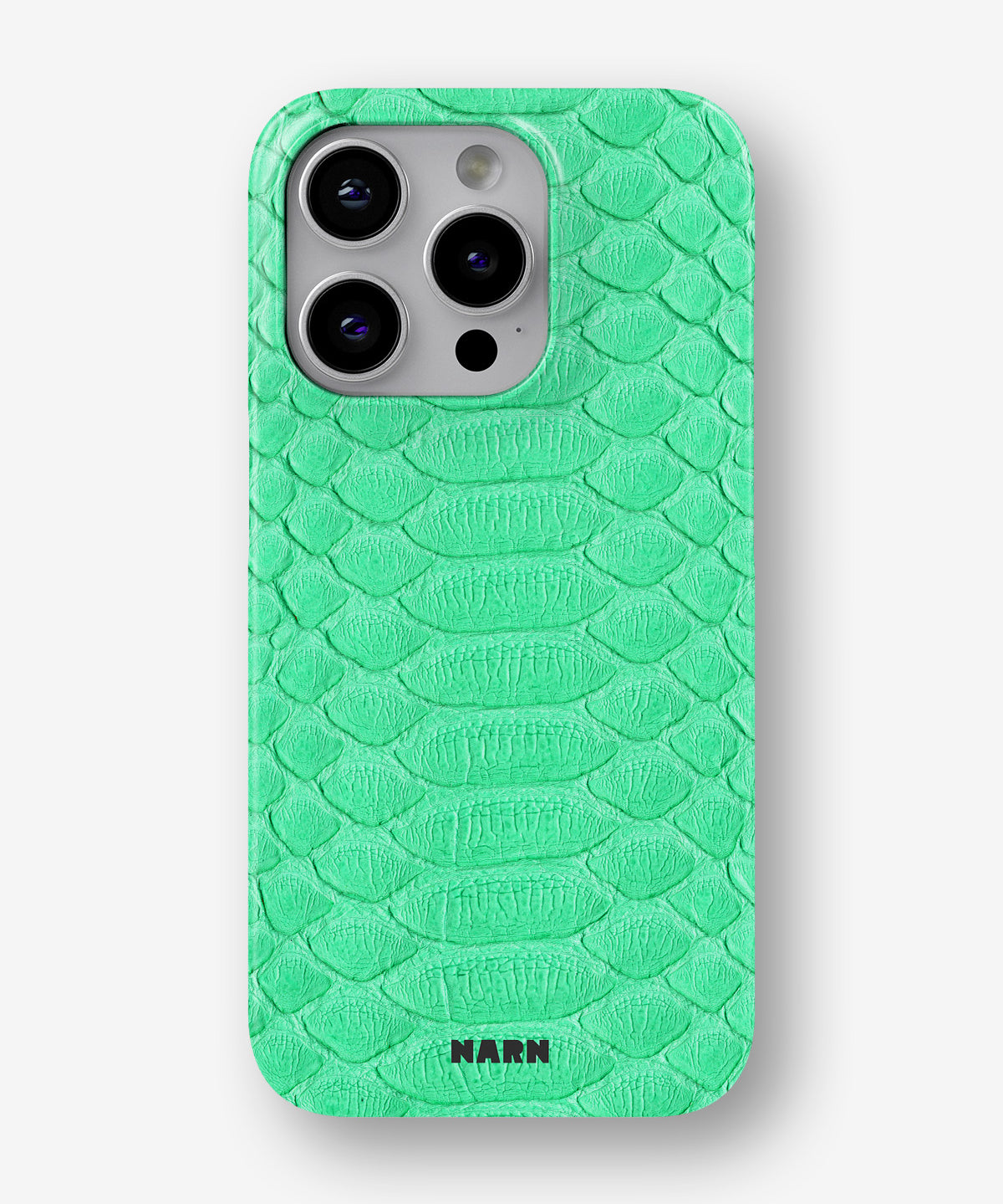 iPhone 14 Pro Slim Case - Turquoise Snake - View 1