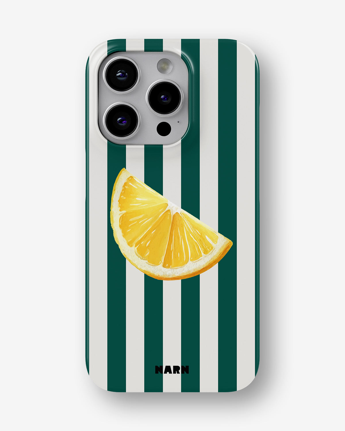 iPhone 14 Pro Slim Case - Lemon Stripes - View 1
