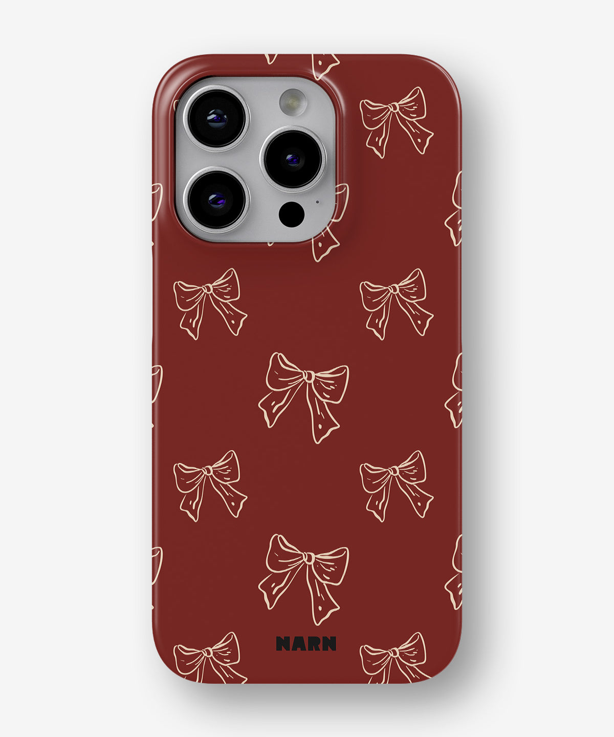 iPhone 14 Pro Slim Case - Cherry Bows - View 1