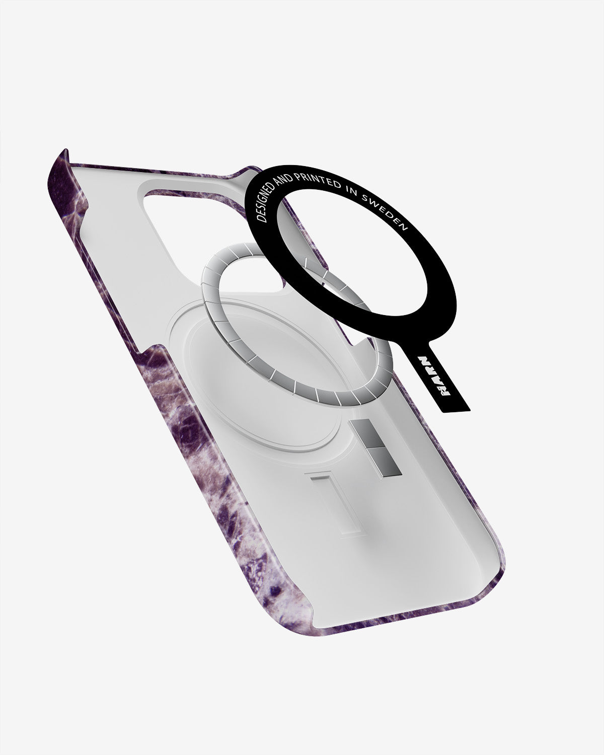 iPhone 14 Pro Slim Case - Purple Marble - View 2