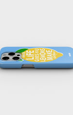 iPhone 14 Pro Slim Case - Lemon Quote - View 3