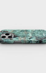iPhone 14 Pro Slim Case - Green Marble - View 3