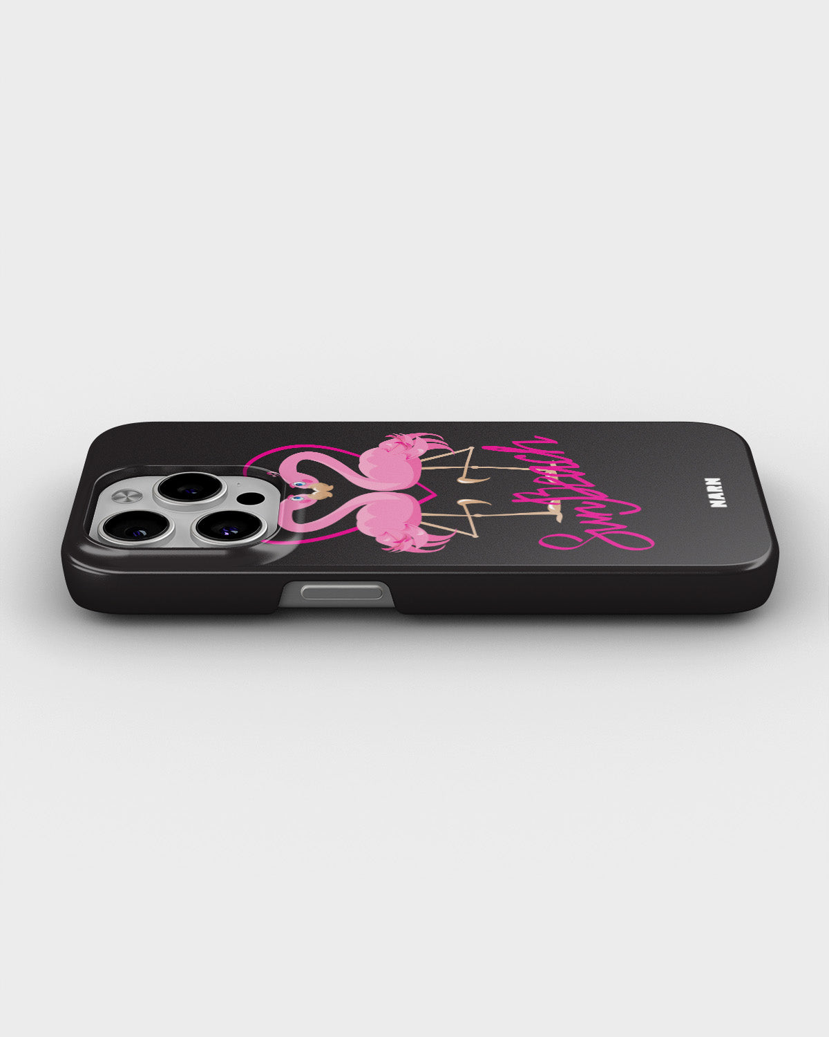 iPhone 14 Pro Slim Case - Beach Flamingo - View 3