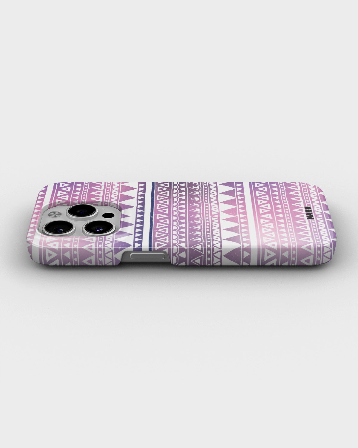 iPhone 14 Pro Slim Case - Purple Aztec - View 3