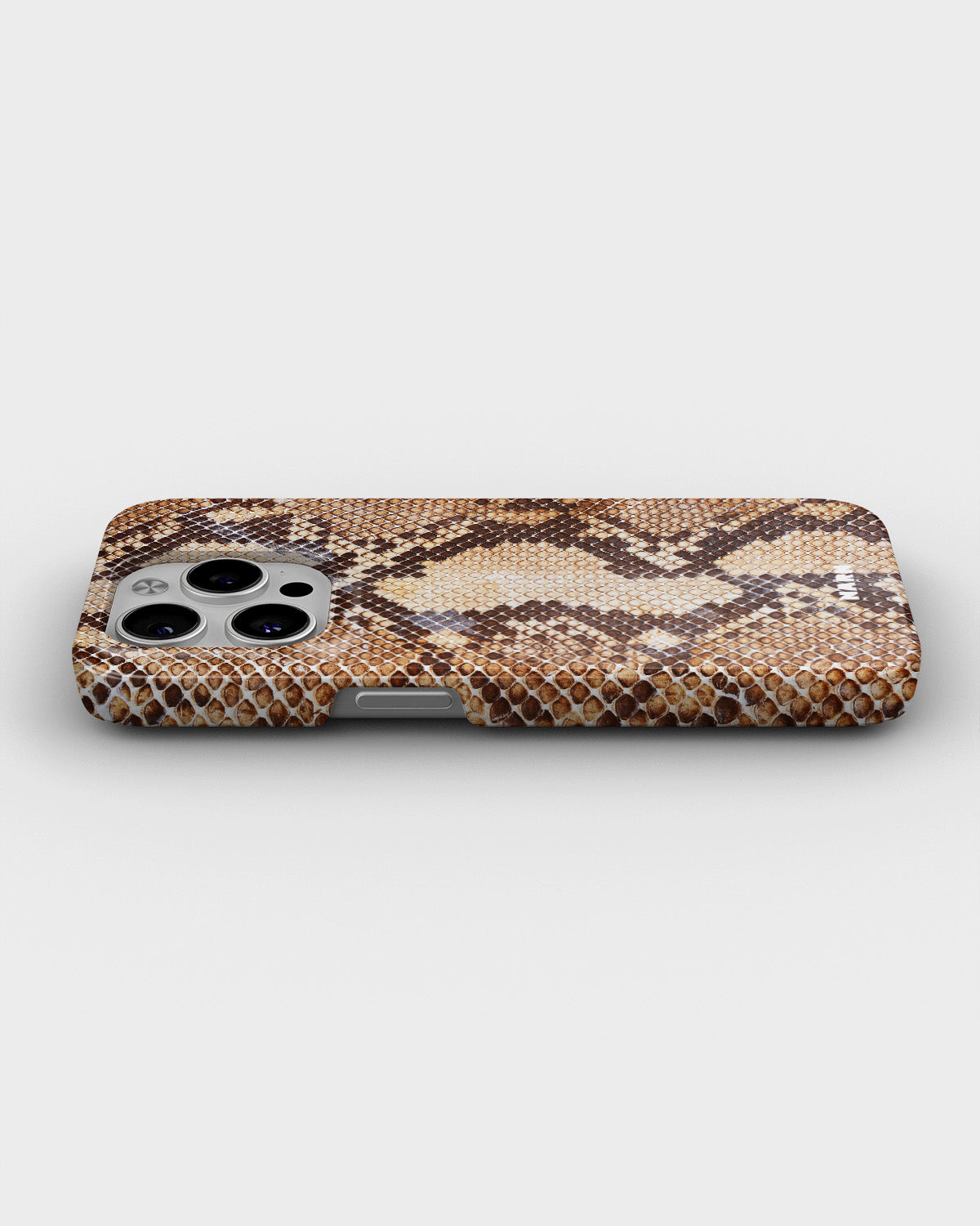 iPhone 14 Pro Slim Case - Brown Snakeskin - View 3