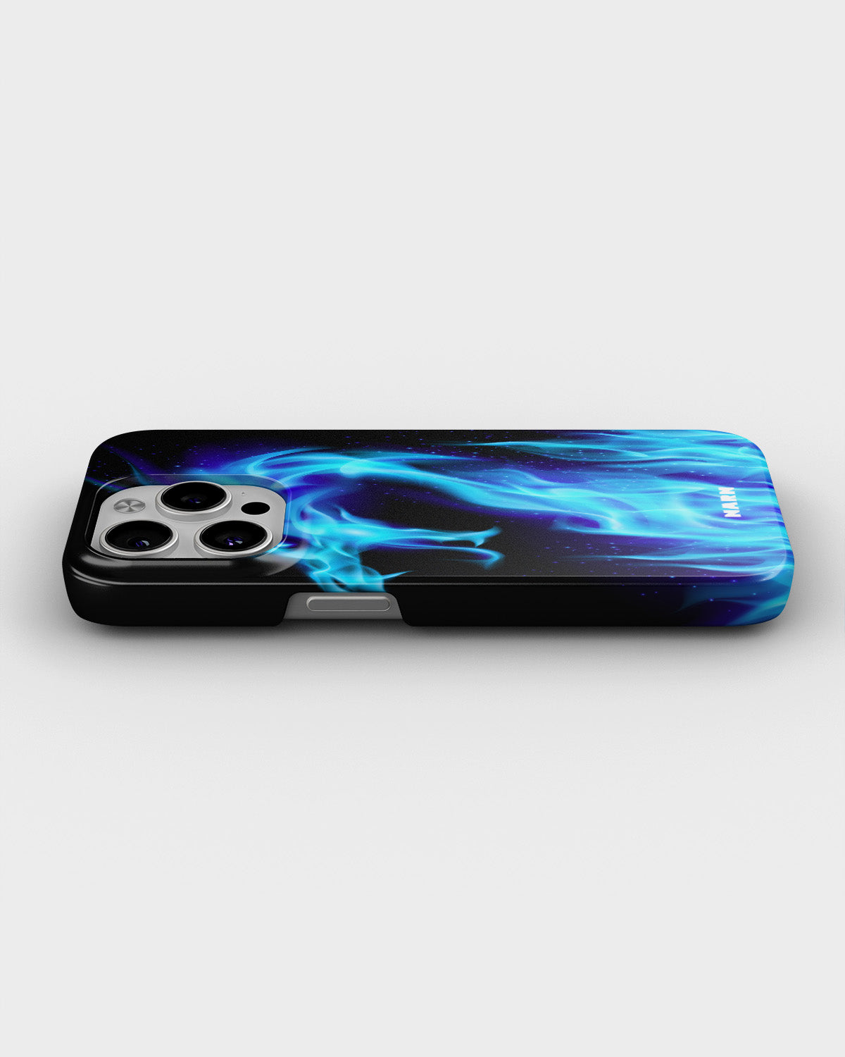 iPhone 14 Pro Slim Case - Blue Flames Dragon - View 3