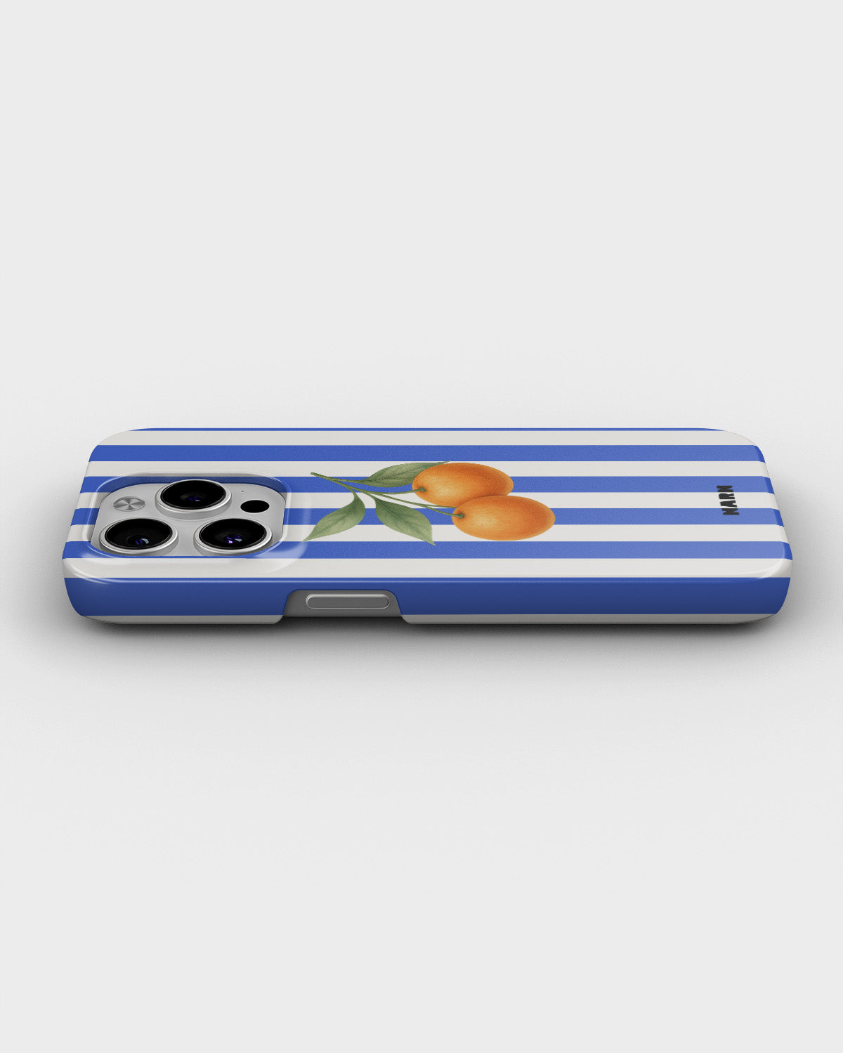 iPhone 14 Pro Slim Case - Orange Stripes - View 3