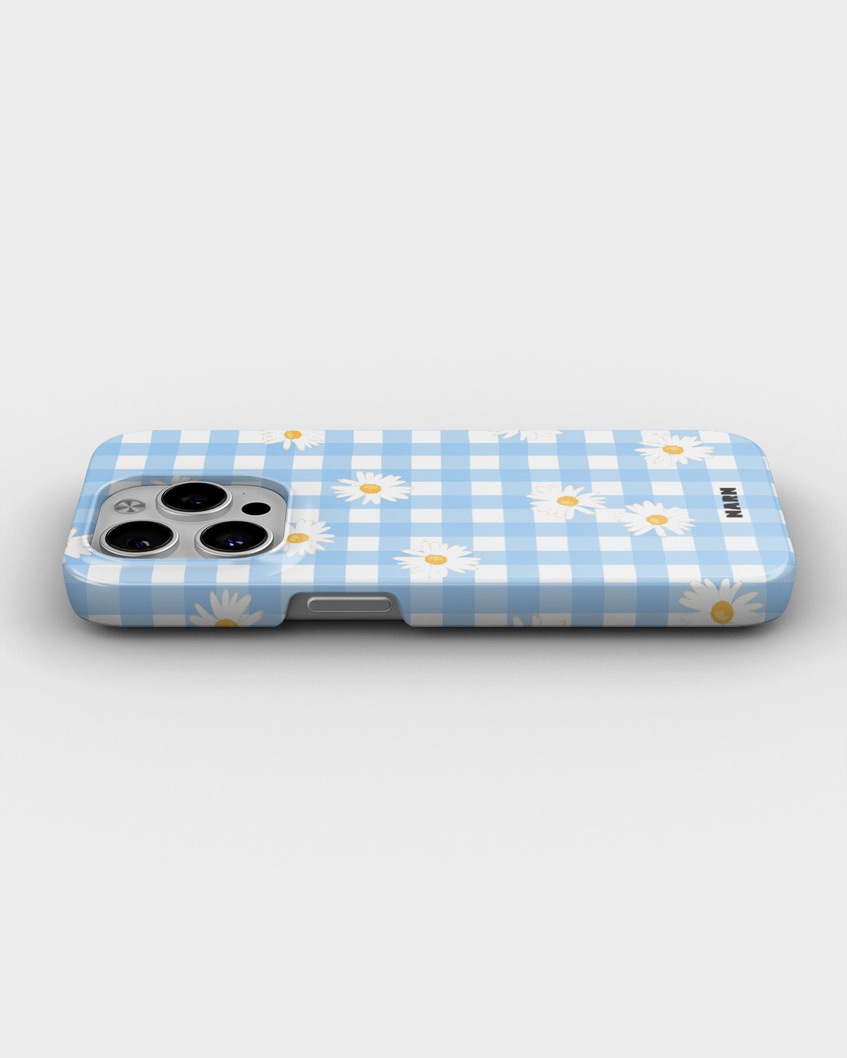 iPhone 14 Pro Slim Case - Blue Daisies - View 3