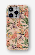 iPhone 13 Pro Slim Case - Flamingos & Flowers - View 1