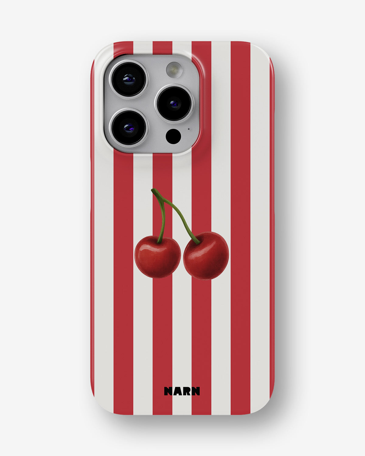 iPhone 13 Pro Slim Case - Cherry Stripes - View 1