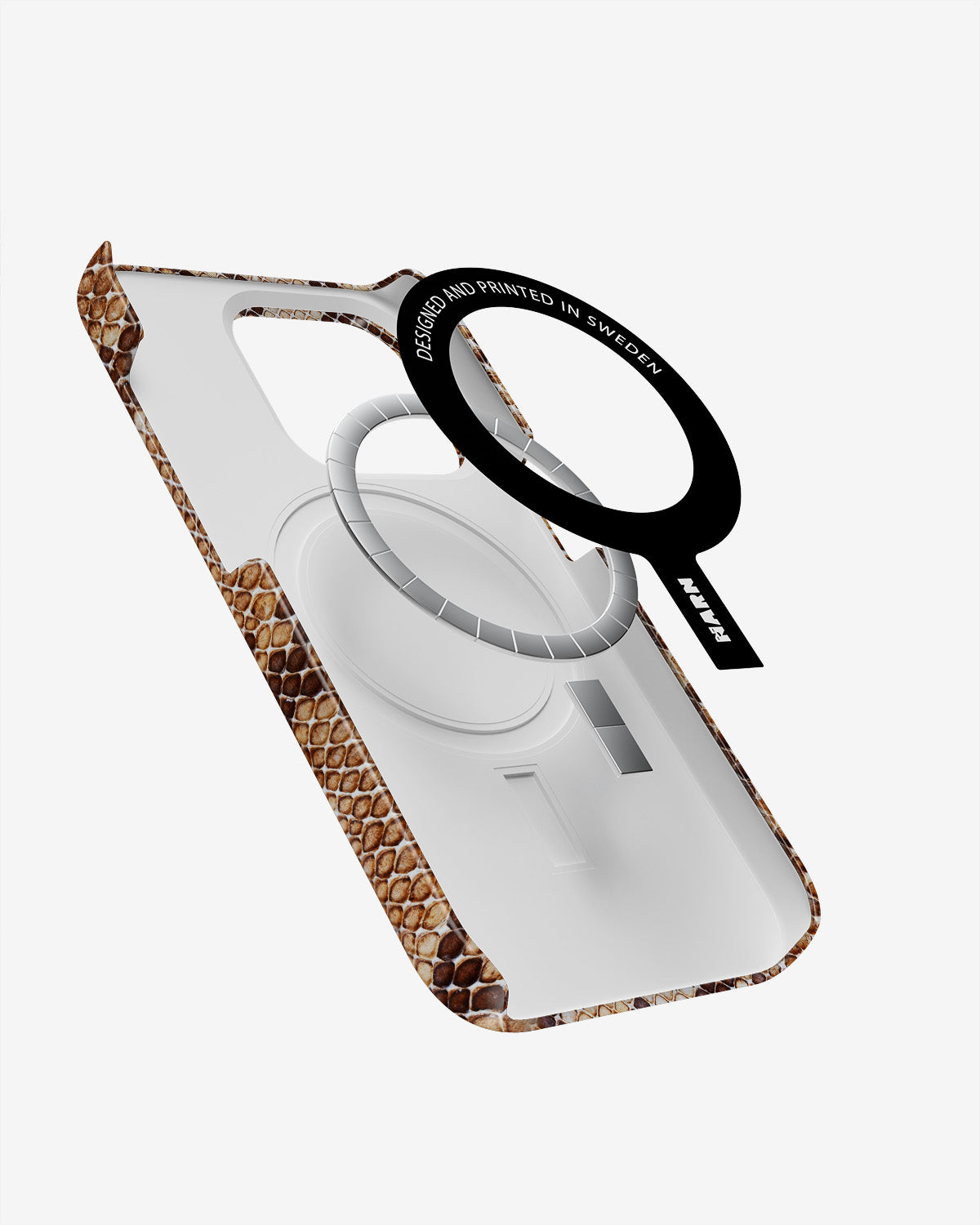 iPhone 13 Pro Slim Case - Brown Snakeskin - View 2