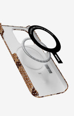 iPhone 13 Pro Slim Case - Brown Snakeskin - View 2