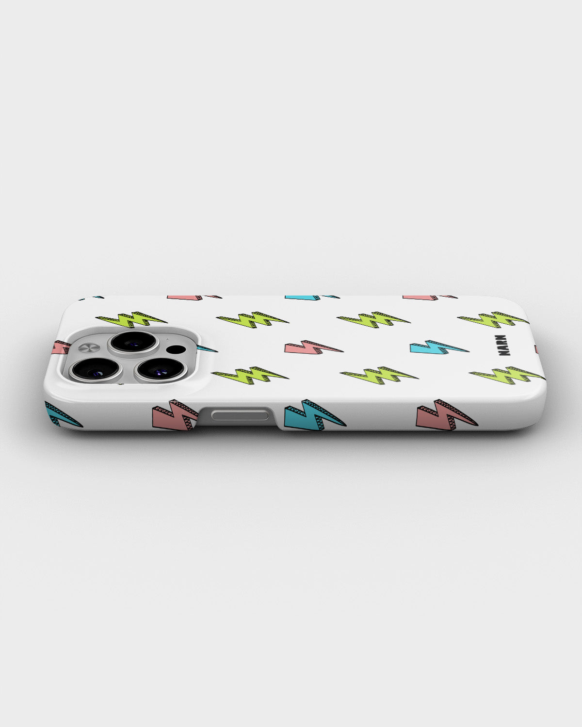 iPhone 13 Pro Slim Case - Lightning Bolts - View 3