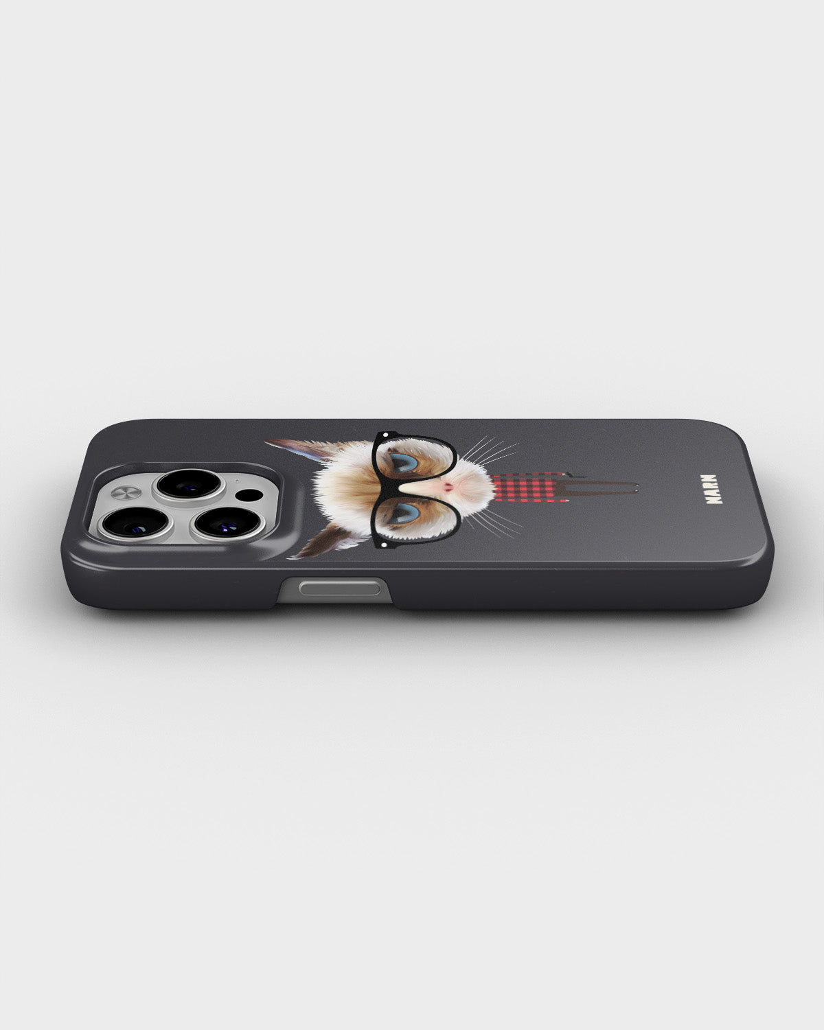 iPhone 13 Pro Slim Case - Hipster Cat - View 3