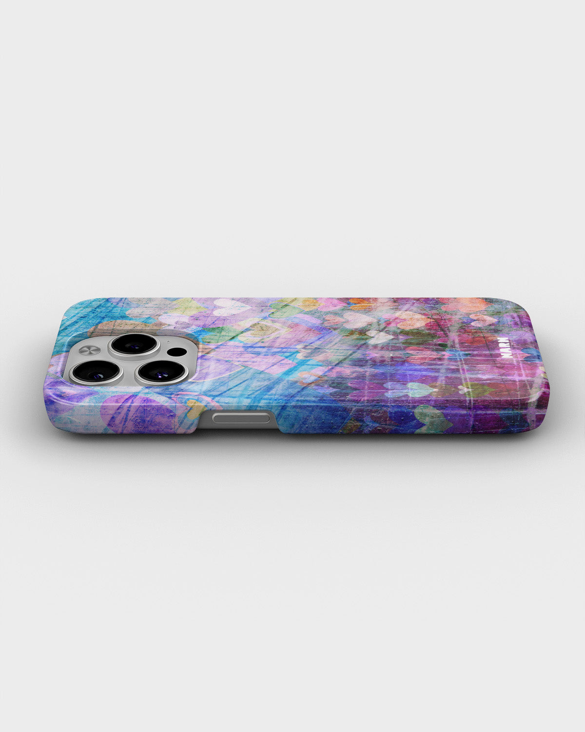 iPhone 13 Pro Slim Case - Purple Hearts - View 3