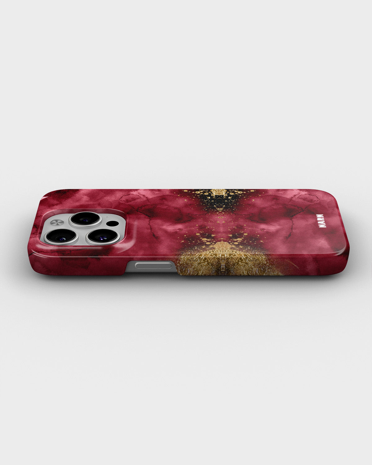 iPhone 13 Pro Slim Case - Burgendy Shimmer - View 3