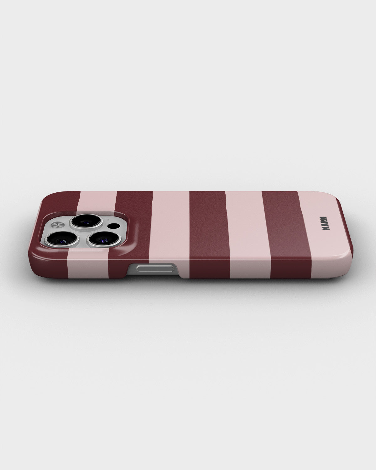 iPhone 13 Pro Slim Case - Cranberry Stripe - View 3