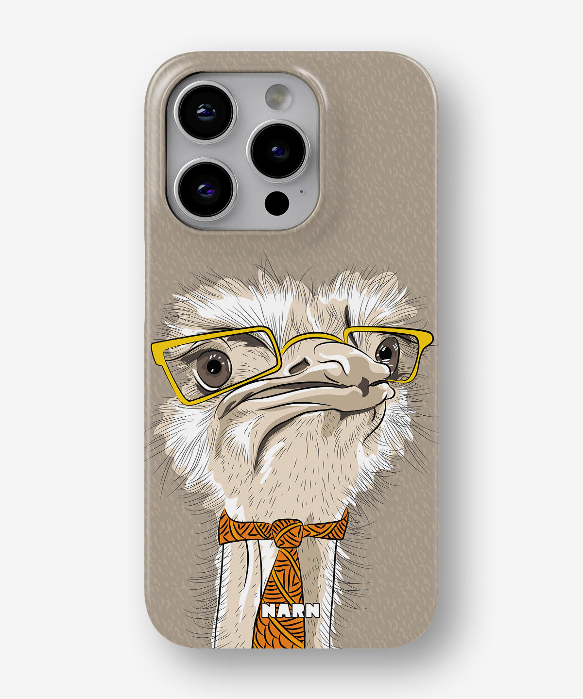 iPhone 13 Pro Max Slim Case - Hipster Ostrich - View 1