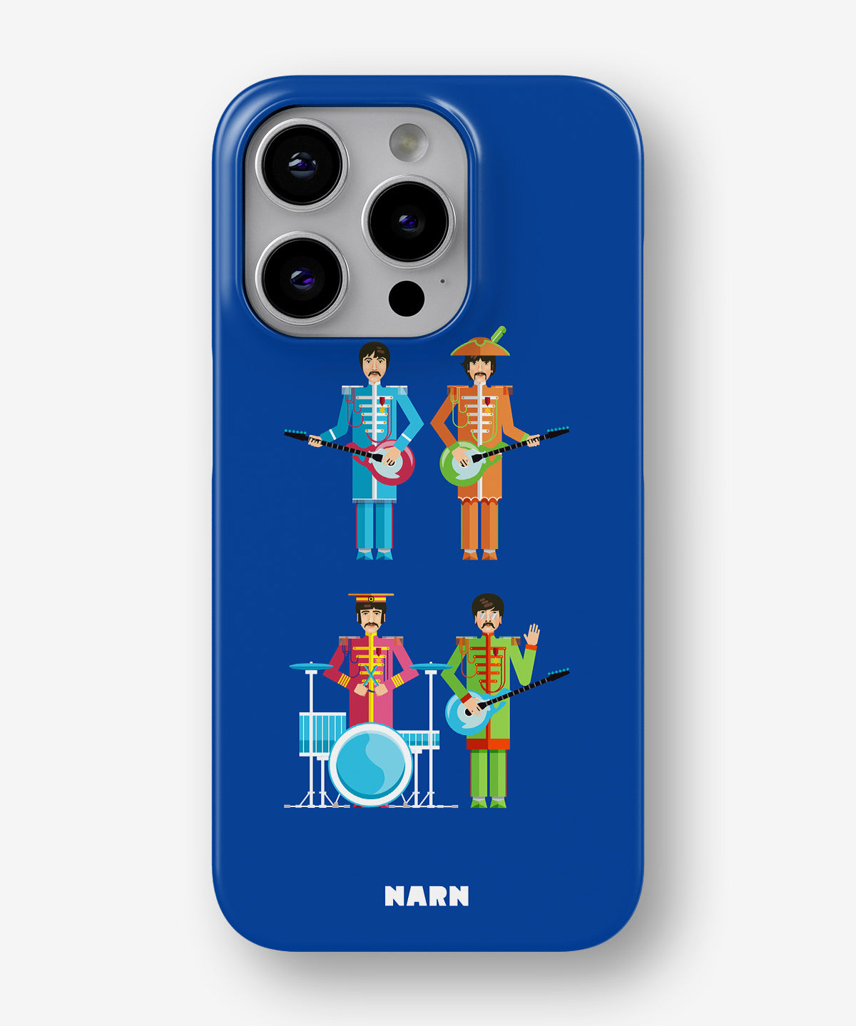 iPhone 13 Pro Max Slim Case - Beatles Blue - View 1
