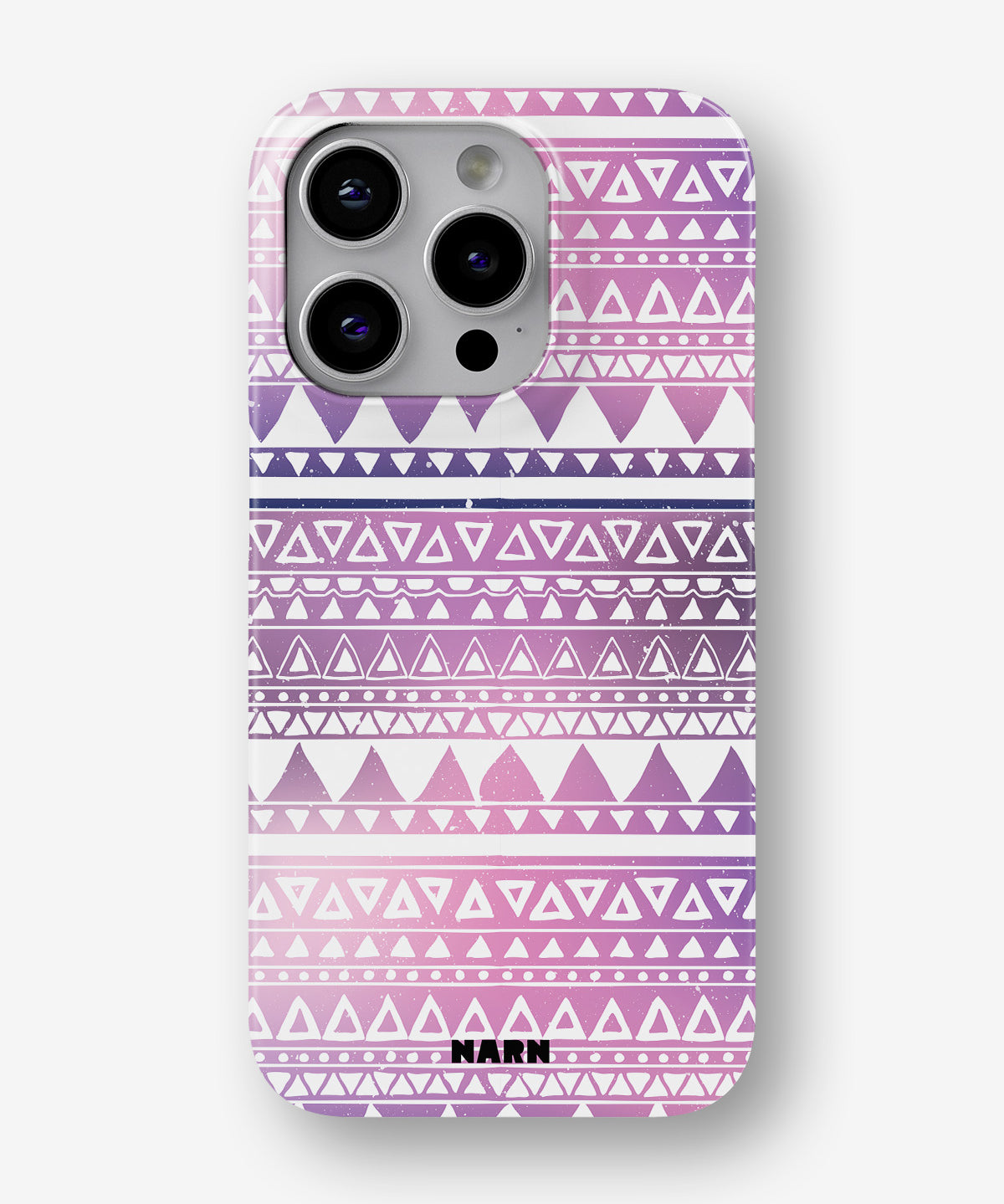 iPhone 13 Pro Max Slim Case - Purple Aztec - View 1