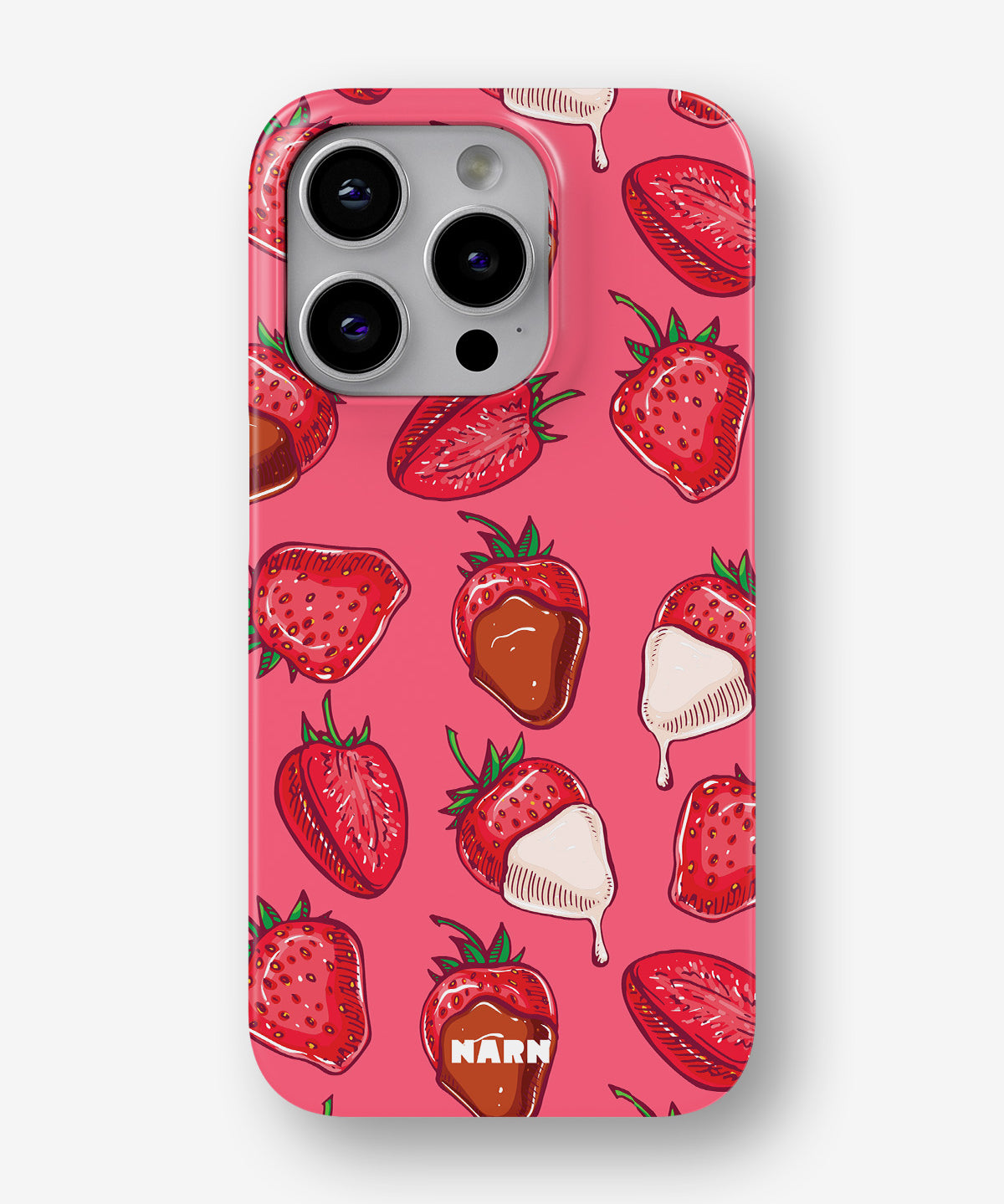 iPhone 13 Pro Max Slim Case - Strawberry Chocolate - View 1
