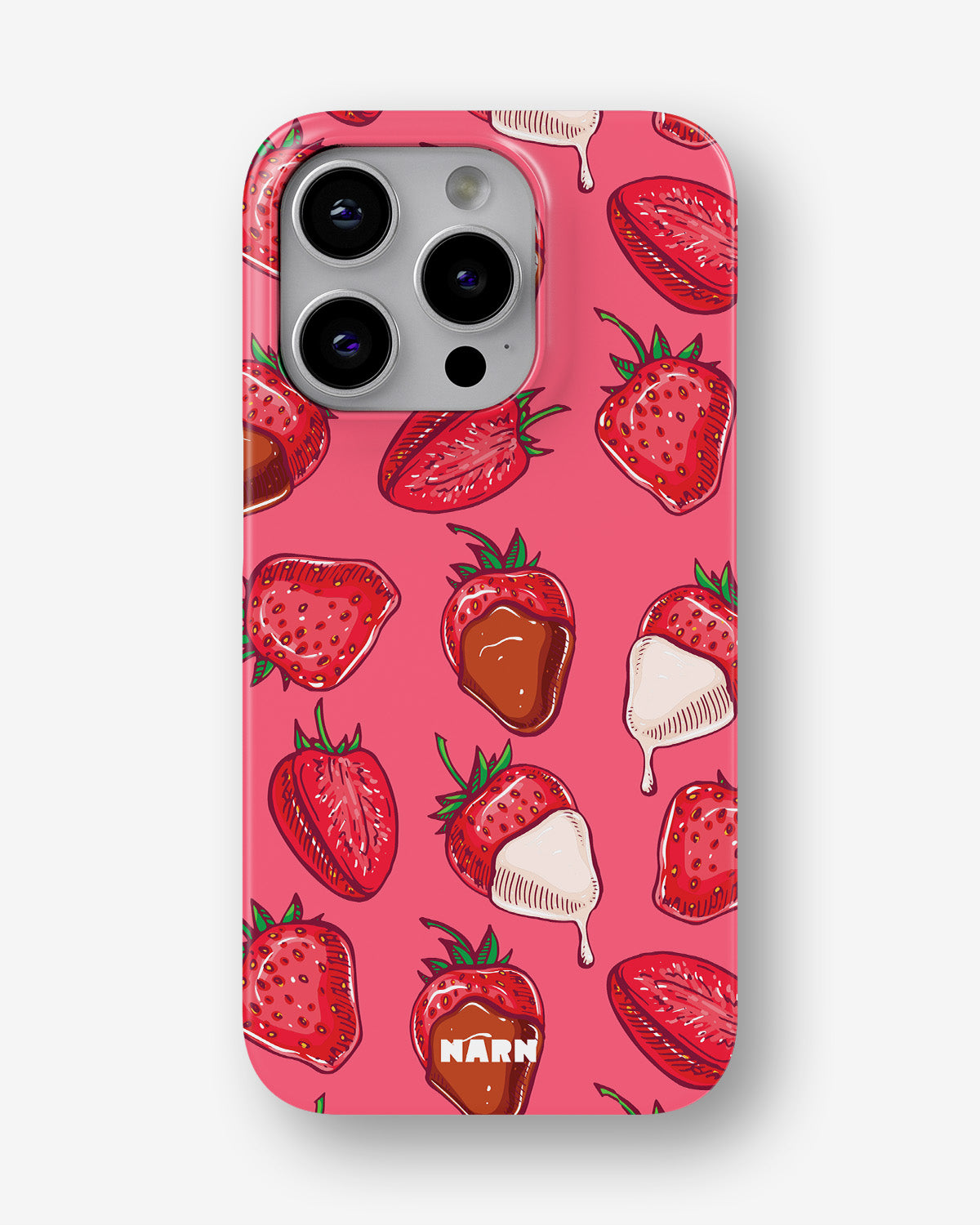iPhone 13 Pro Max Slim Case - Strawberry Chocolate - View 1