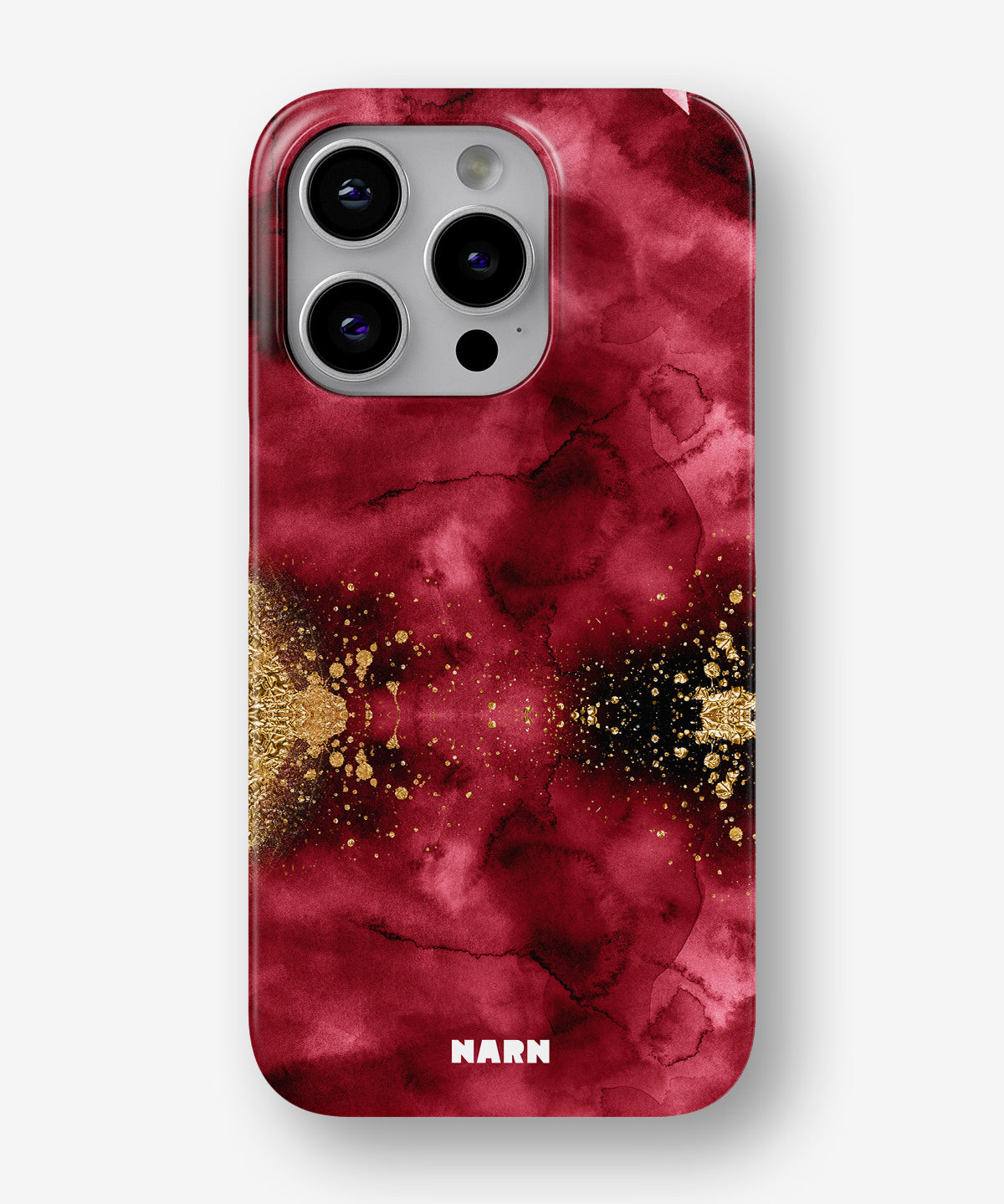 iPhone 13 Pro Max Slim Case - Burgendy Shimmer - View 1