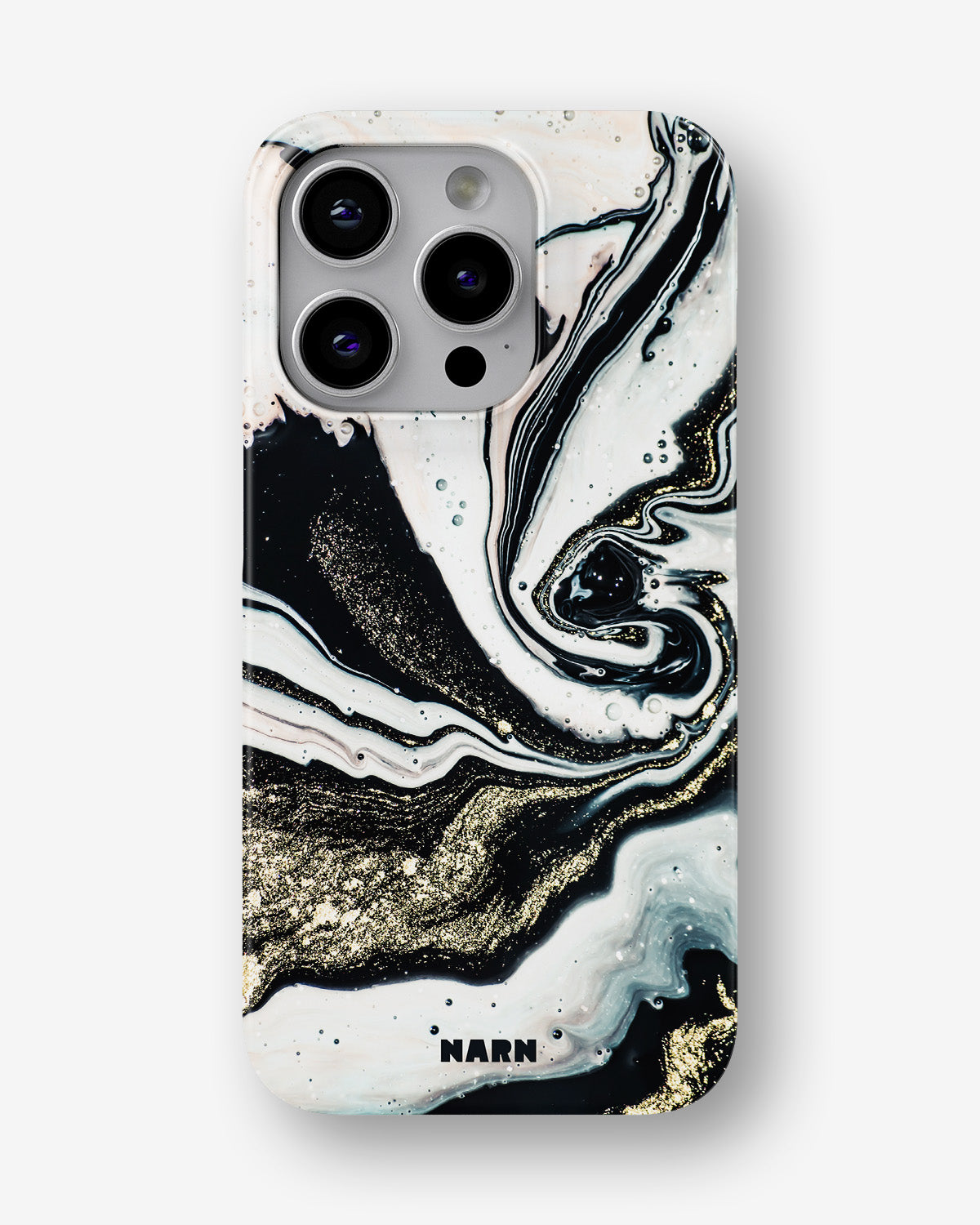 iPhone 13 Pro Max Slim Case - Golden Swirl - View 1