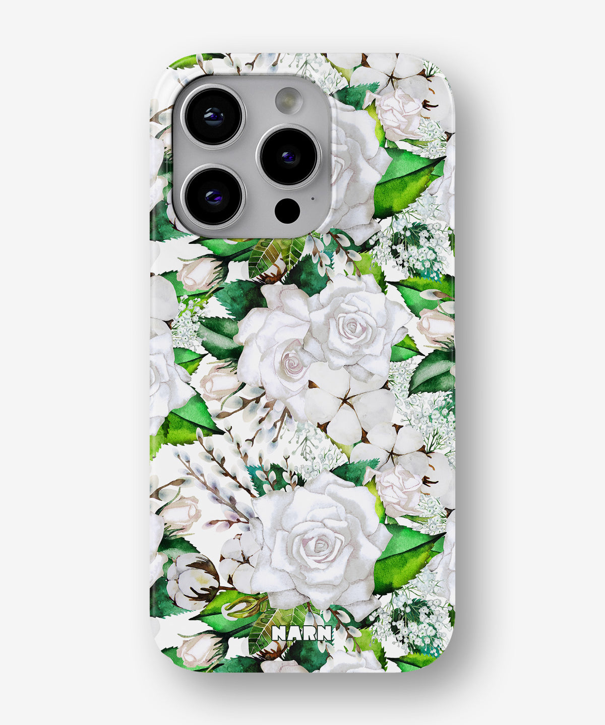 iPhone 13 Pro Max Slim Case - White Bloom - View 1