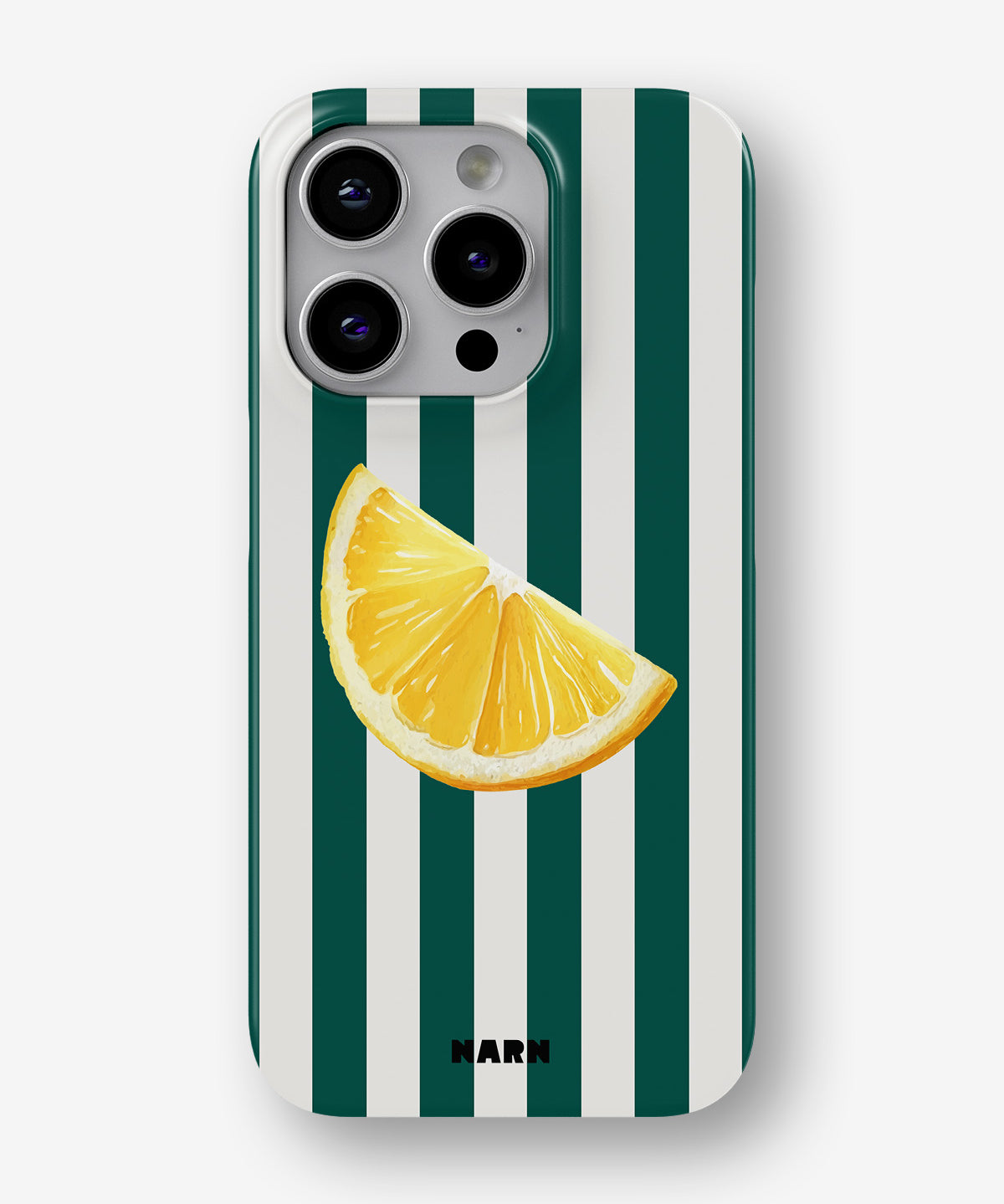 iPhone 13 Pro Max Slim Case - Lemon Stripes - View 1