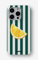 iPhone 13 Pro Max Slim Case - Lemon Stripes - View 1