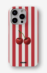 iPhone 13 Pro Max Slim Case - Cherry Stripes - View 1