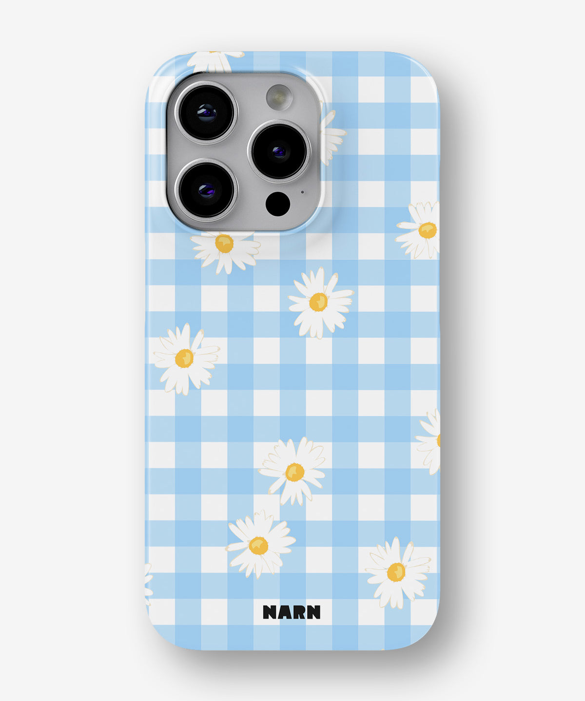 iPhone 13 Pro Max Slim Case - Blue Daisies - View 1