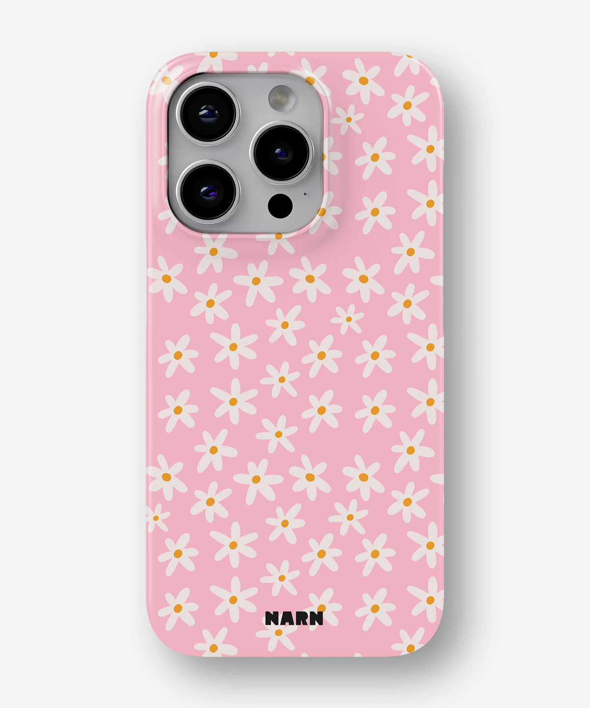 iPhone 13 Pro Max Slim Case - Pink Daisy - View 1