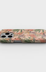 iPhone 13 Pro Max Slim Case - Flamingos & Flowers - View 3